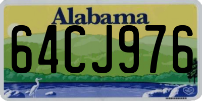 AL license plate 64CJ976