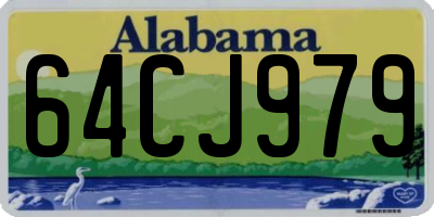 AL license plate 64CJ979
