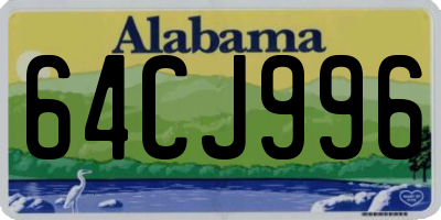 AL license plate 64CJ996