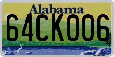 AL license plate 64CK006