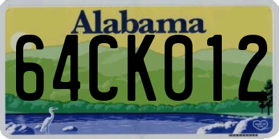 AL license plate 64CK012