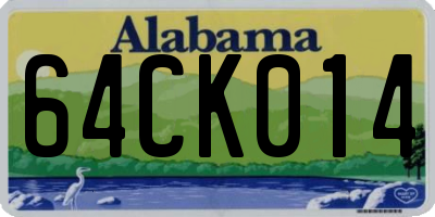 AL license plate 64CK014