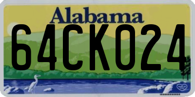 AL license plate 64CK024