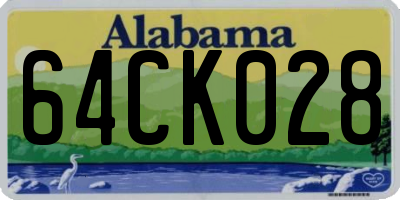 AL license plate 64CK028