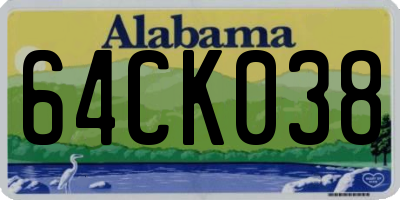 AL license plate 64CK038
