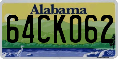 AL license plate 64CK062