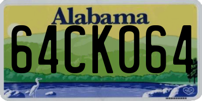 AL license plate 64CK064