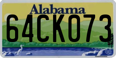 AL license plate 64CK073