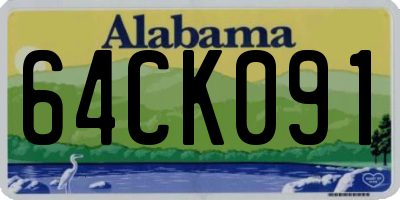 AL license plate 64CK091