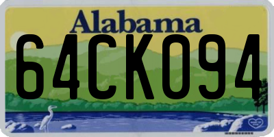 AL license plate 64CK094