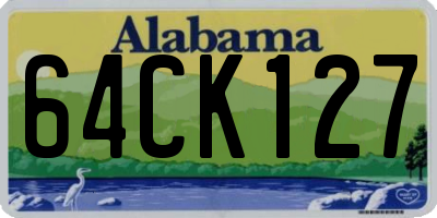 AL license plate 64CK127