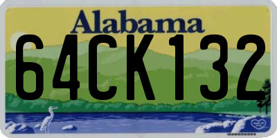 AL license plate 64CK132