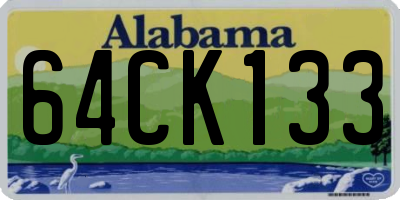 AL license plate 64CK133