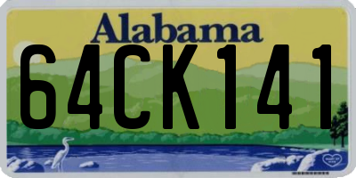 AL license plate 64CK141