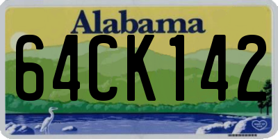 AL license plate 64CK142