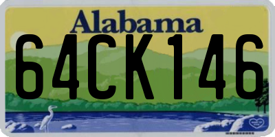 AL license plate 64CK146