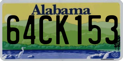 AL license plate 64CK153