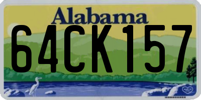 AL license plate 64CK157