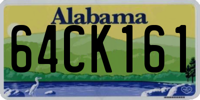 AL license plate 64CK161