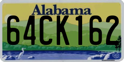 AL license plate 64CK162