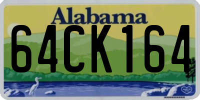 AL license plate 64CK164
