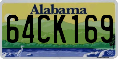 AL license plate 64CK169