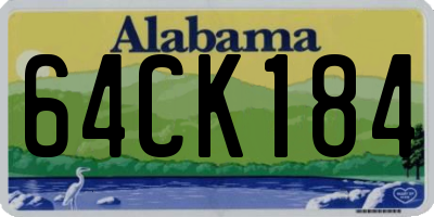 AL license plate 64CK184