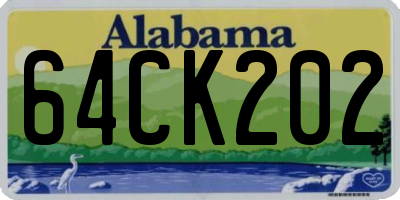 AL license plate 64CK202