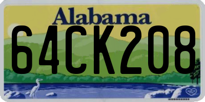 AL license plate 64CK208