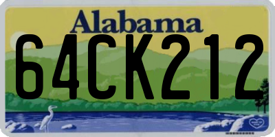 AL license plate 64CK212