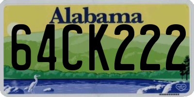 AL license plate 64CK222