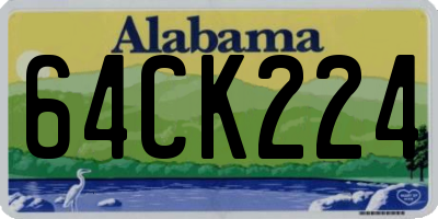AL license plate 64CK224