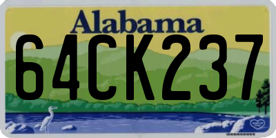 AL license plate 64CK237
