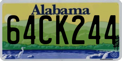 AL license plate 64CK244