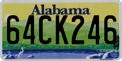 AL license plate 64CK246