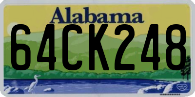 AL license plate 64CK248