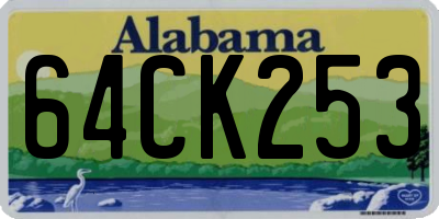 AL license plate 64CK253