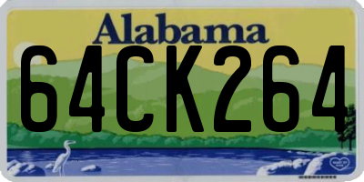 AL license plate 64CK264