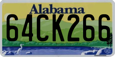 AL license plate 64CK266