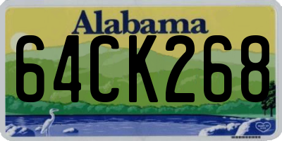 AL license plate 64CK268