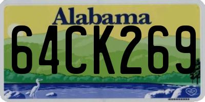 AL license plate 64CK269