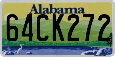 AL license plate 64CK272