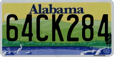 AL license plate 64CK284