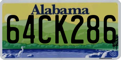 AL license plate 64CK286