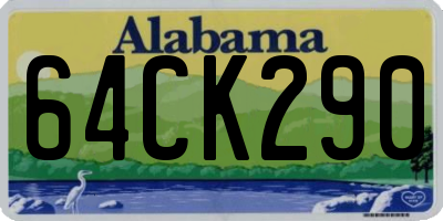 AL license plate 64CK290