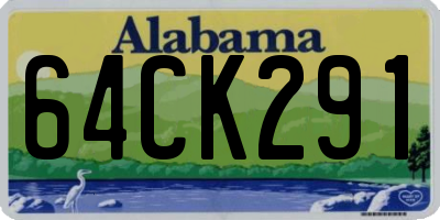 AL license plate 64CK291
