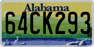 AL license plate 64CK293