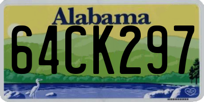 AL license plate 64CK297