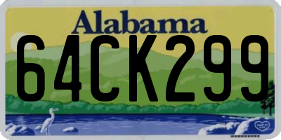 AL license plate 64CK299