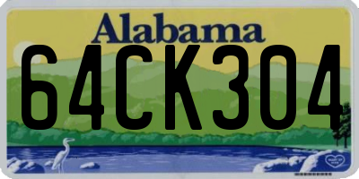 AL license plate 64CK304